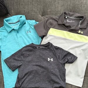 Under Armour Kids' Polo Set - Aqua, Charcoal, Lime